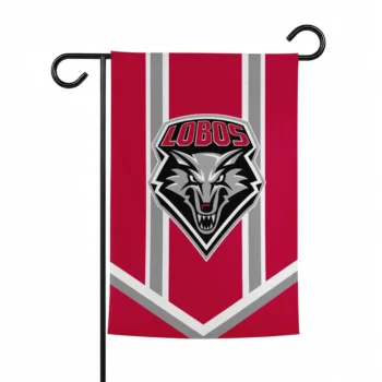 New Mexico Lobos Garden Flag Customized Chevron Stripes Red Best Selling
