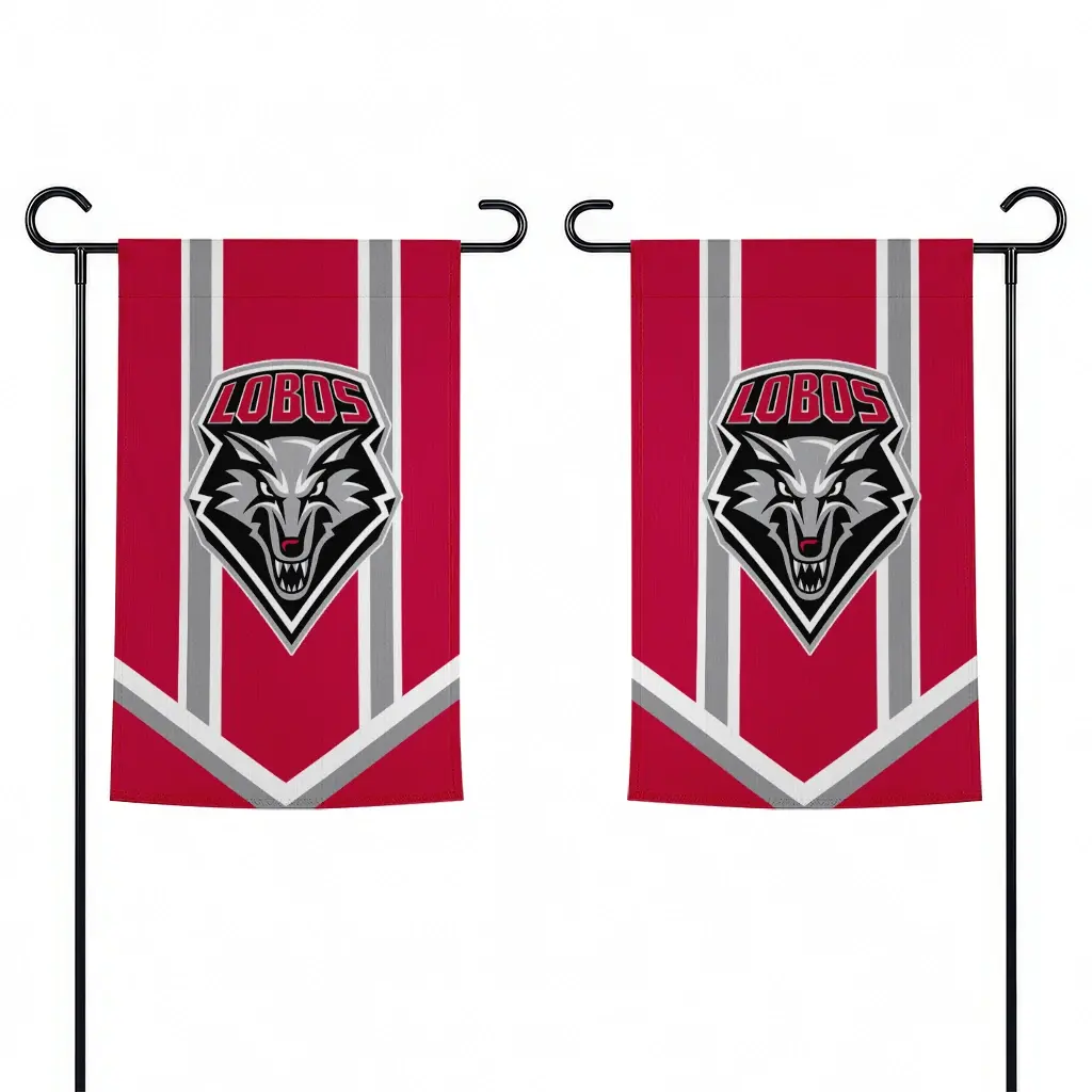 New Mexico Lobos Garden Flag Customized Chevron Stripes Red Fashion Forward New Mexico Lobos Garden Flag Customized Chevron Stripes Red Fashion Forward