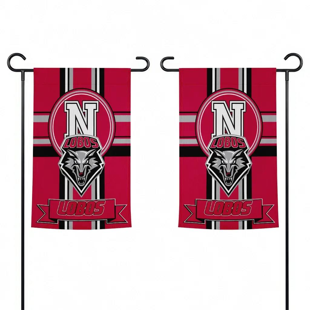 New Mexico Lobos Garden Flag Customized Circle Medallion Red Fashion Forward New Mexico Lobos Garden Flag Customized Circle Medallion Red Fashion Forward