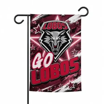New Mexico Lobos Garden Flag Personalized Glowing Star Red Best Selling