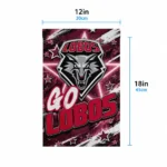 New Mexico Lobos Garden Flag Personalized Glowing Star Red Best Selling