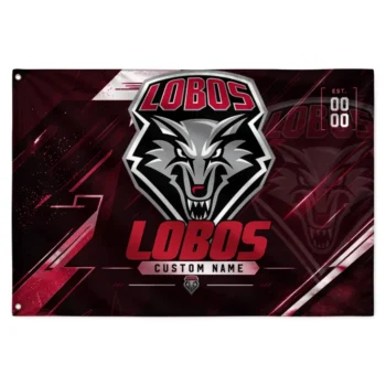 New Mexico Lobos House Flag Custom Speed Slashes Red Best Selling