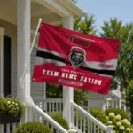 New Mexico Lobos House Flag Customized Brushed Streaks Red Best Selling