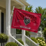 New Mexico Lobos House Flag Customized Ornate Border Red Best Selling