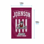 New Mexico State Aggies Garden Flag Custom Distressed Stripes Crimson Best Selling