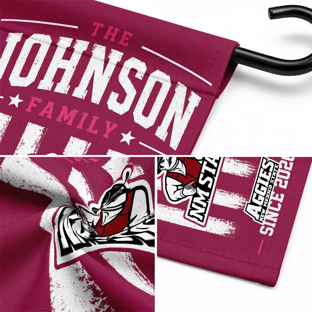New Mexico State Aggies Garden Flag Custom Distressed Stripes Crimson Latest Model New Mexico State Aggies Garden Flag Custom Distressed Stripes Crimson Latest Model