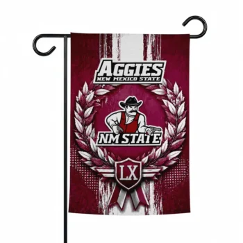 New Mexico State Aggies Garden Flag Custom Laurel Wreath Crimson Best Selling