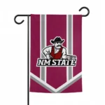 New Mexico State Aggies Garden Flag Customized Chevron Stripes Crimson Best Selling