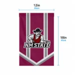 New Mexico State Aggies Garden Flag Customized Chevron Stripes Crimson Best Selling