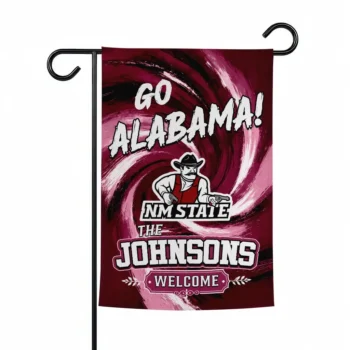 New Mexico State Aggies Garden Flag Personalized Swirl Vortex Crimson Best Selling