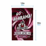 New Mexico State Aggies Garden Flag Personalized Swirl Vortex Crimson Best Selling