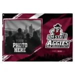 New Mexico State Aggies House Flag Custom Framed Photo Crimson Black Best Selling