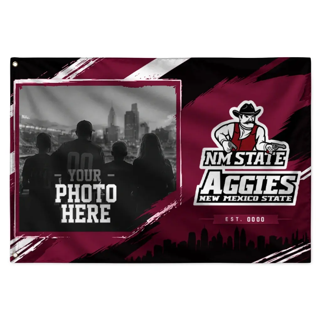 New Mexico State Aggies House Flag Custom Framed Photo Crimson Black Best Selling New Mexico State Aggies House Flag Custom Framed Photo Crimson Black Best Selling