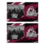 New Mexico State Aggies House Flag Custom Framed Photo Crimson Black Best Selling