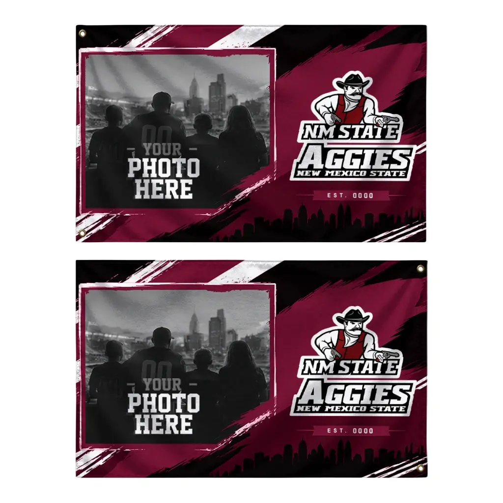 New Mexico State Aggies House Flag Custom Framed Photo Crimson Black Fashion Forward New Mexico State Aggies House Flag Custom Framed Photo Crimson Black Fashion Forward
