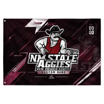 New Mexico State Aggies House Flag Custom Speed Slashes Crimson Best Selling