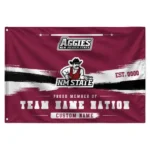 New Mexico State Aggies House Flag Customized Brushed Streaks Crimson Best Selling