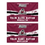 New Mexico State Aggies House Flag Customized Brushed Streaks Crimson Best Selling