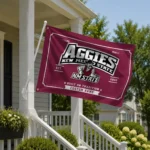 New Mexico State Aggies House Flag Customized Ornate Border Crimson Best Selling