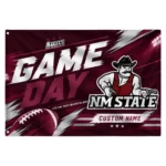 New Mexico State Aggies House Flag Personalized Action Streaks Crimson Best Selling