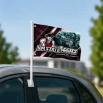 New Mexico State Aggies House Flag Personalized Diagonal Stripes Crimson Best Selling