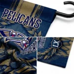 New Orleans Pelicans Garden Flag Custom Laurel Wreath Navy Best Selling