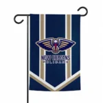 New Orleans Pelicans Garden Flag Customized Chevron Stripes Navy Best Selling