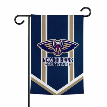 New Orleans Pelicans Garden Flag Customized Chevron Stripes Navy Best Selling