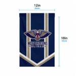 New Orleans Pelicans Garden Flag Customized Chevron Stripes Navy Best Selling