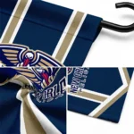 New Orleans Pelicans Garden Flag Customized Chevron Stripes Navy Best Selling