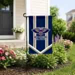 New Orleans Pelicans Garden Flag Customized Chevron Stripes Navy Best Selling