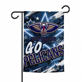 New Orleans Pelicans Garden Flag Personalized Glowing Star Navy Best Selling