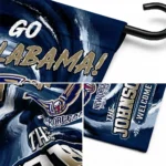 New Orleans Pelicans Garden Flag Personalized Swirl Vortex Navy Best Selling