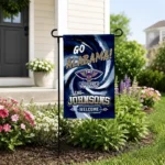 New Orleans Pelicans Garden Flag Personalized Swirl Vortex Navy Best Selling