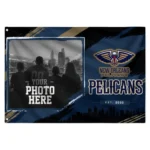New Orleans Pelicans House Flag Custom Framed Photo Navy Black Best Selling