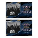New Orleans Pelicans House Flag Custom Framed Photo Navy Black Best Selling