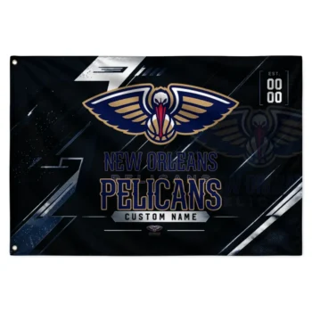 New Orleans Pelicans House Flag Custom Speed Slashes Navy Best Selling