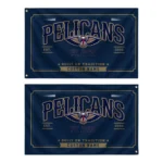 New Orleans Pelicans House Flag Customized Ornate Border Navy Best Selling