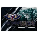 New Orleans Pelicans House Flag Personalized Diagonal Stripes Navy Best Selling