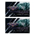 New Orleans Pelicans House Flag Personalized Diagonal Stripes Navy Best Selling