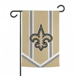 New Orleans Saints Garden Flag Custom Chevron Stripes Gold Best Selling
