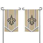 New Orleans Saints Garden Flag Custom Chevron Stripes Gold Best Selling