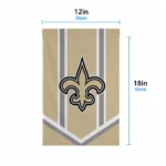 New Orleans Saints Garden Flag Custom Chevron Stripes Gold Best Selling