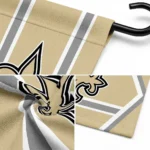 New Orleans Saints Garden Flag Custom Chevron Stripes Gold Best Selling