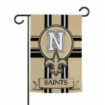New Orleans Saints Garden Flag Custom Circle Medallion Gold Best Selling