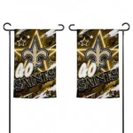 New Orleans Saints Garden Flag Customized Glowing Star Gold Best Selling