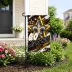 New Orleans Saints Garden Flag Customized Glowing Star Gold Best Selling