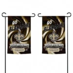 New Orleans Saints Garden Flag Customized Swirl Vortex Gold Best Selling