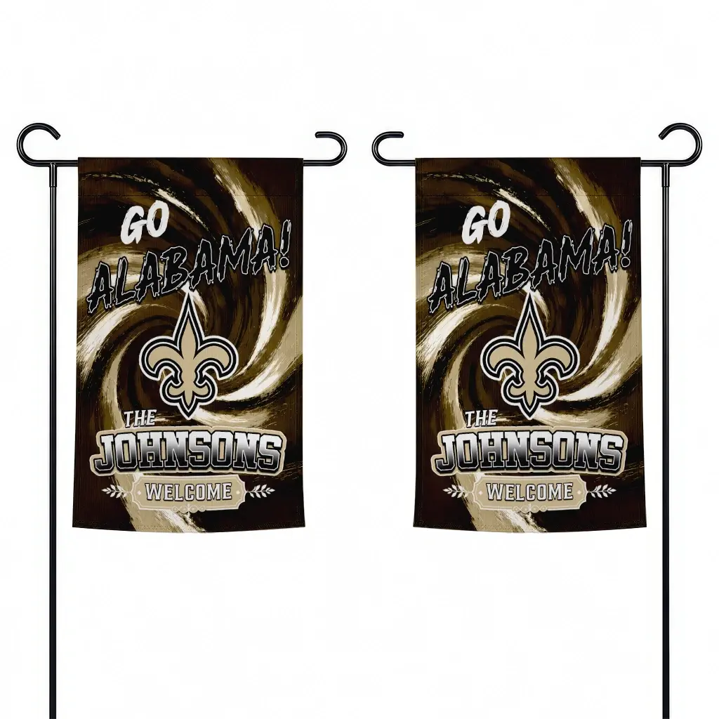 New Orleans Saints Garden Flag Customized Swirl Vortex Gold Fashion Forward New Orleans Saints Garden Flag Customized Swirl Vortex Gold Fashion Forward