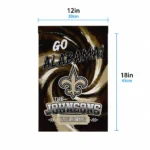 New Orleans Saints Garden Flag Customized Swirl Vortex Gold Best Selling